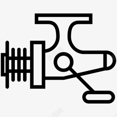 卷轴钓鱼卷轴渔获量设备图标图标