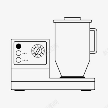 家用用具搅拌机电器厨房图标图标