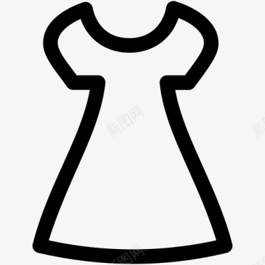 连衣裙派对礼服太阳裙图标图标