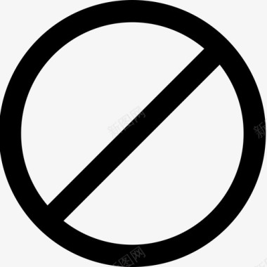 餐饮标志禁止拒绝停止图标图标