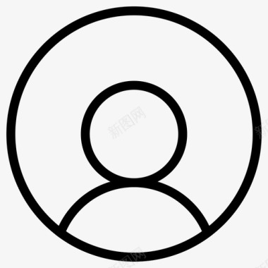 火焰圈素材用户帐户头像图标图标