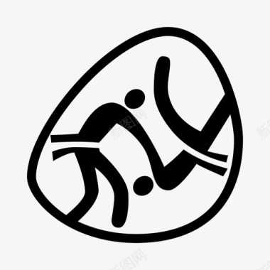 柔道柔道格斗运动奥运会图标图标