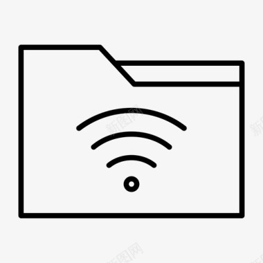 无线连接存档无线连接收集计算机文件夹图标图标