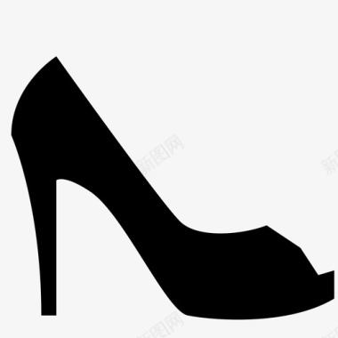 高跟鞋女士鞋子图标图标