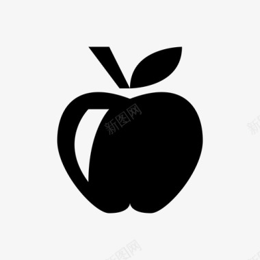 苹果水果果汁图标图标