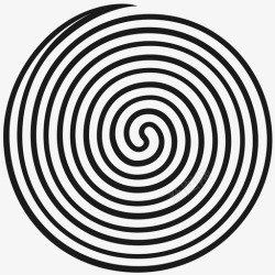 扭曲冂圆圈扭曲螺纹漩涡图标高清图片