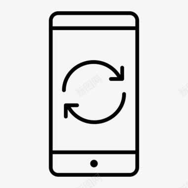 同步同步智能手机android手机图标图标
