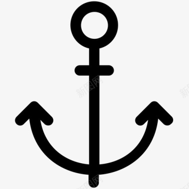 锚船锚航海图标图标