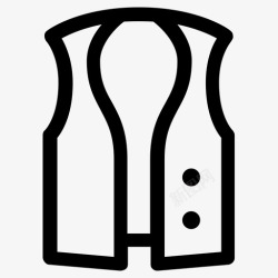 西装马甲马甲衣服外套图标高清图片