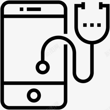 医疗应用程序健康应用程序移动图标图标