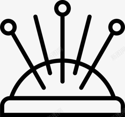 压花首饰别针垫缝纫裁剪图标图标