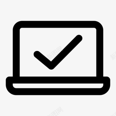 批准笔记本电脑接受macbook图标图标