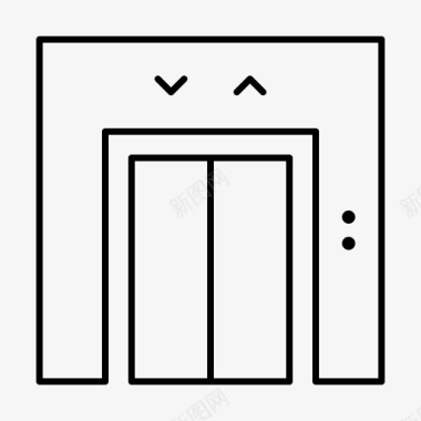酒店电梯海报电梯城堡假日图标图标