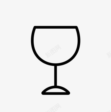 食物和饮料酒杯酒杯子图标图标