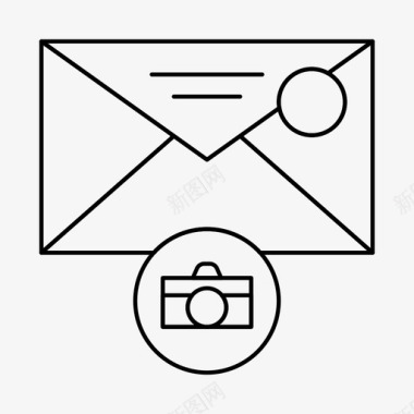 电子邮件收件箱照片留言电子邮件信件图标图标