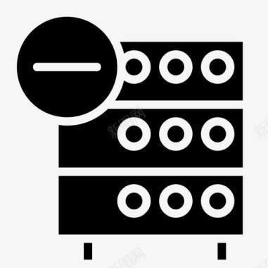 服务器数据库删除服务器图标图标