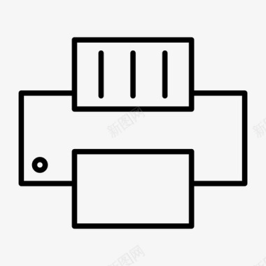 打印机墨盒文档图标图标