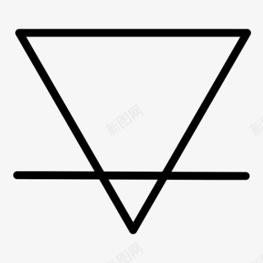地球三角形抽象几何图标图标