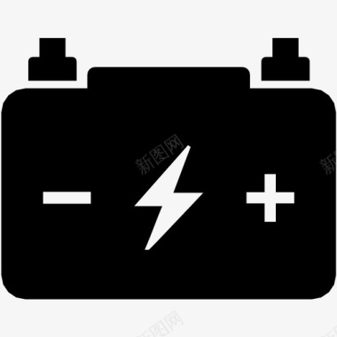 汽车电池电池电源充电电池图标图标