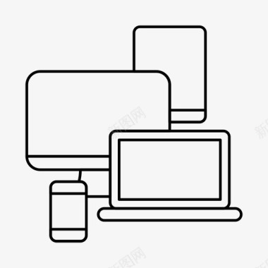 棒球标志响应式自适应设备图标图标