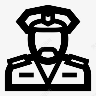 警察警官职业图标图标
