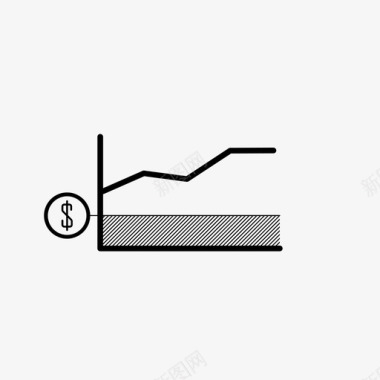 封面公司盈亏平衡条形图图表图标图标