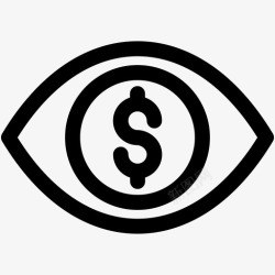 金融洞察金融视野金钱营销图标高清图片