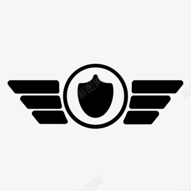 飞行员徽章空军徽章图标图标