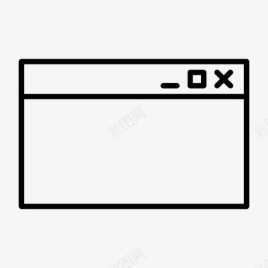 空白源代码空白窗口应用程序浏览器图标图标