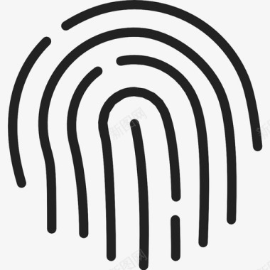 印记指纹印记触摸图标图标
