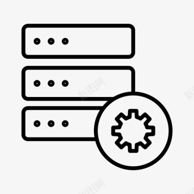 设置选项服务器配置管理设置文档设置图标图标