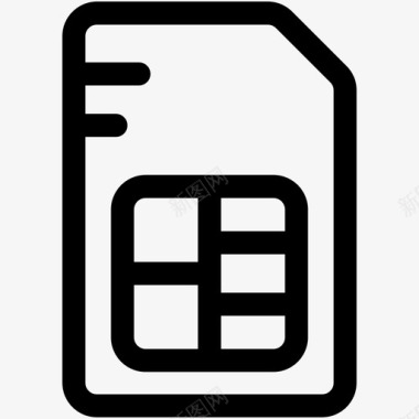 sim卡手机sim内存图标图标