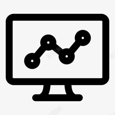 led的路灯监视器统计计算机计算机显示图标图标