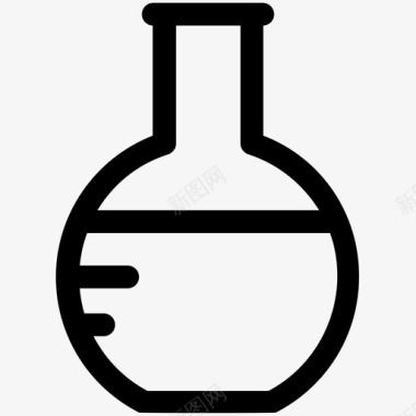 锥形圆底烧瓶化学锥形烧瓶图标图标
