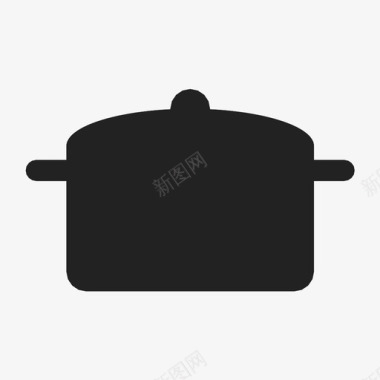 炖锅菜肴厨房图标图标
