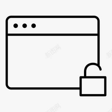 网站标志解锁web浏览器浏览器通知浏览器窗口图标图标