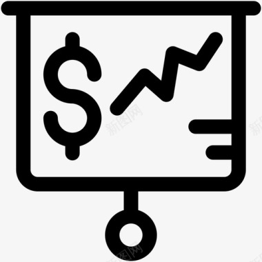 电脑图信息财务演示投影屏幕演示屏幕图标图标