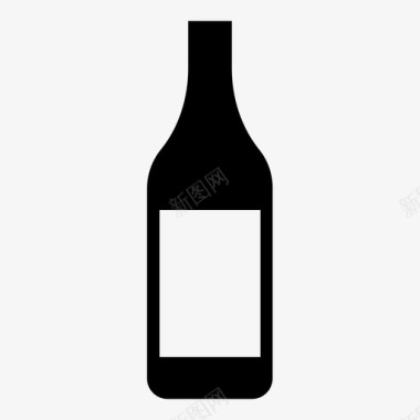 瓶子饮料瓶盖图标图标