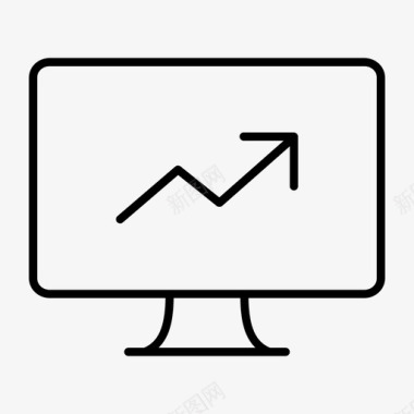 led发光字显示器利润电脑电脑显示器图标图标