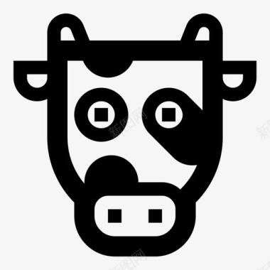 免抠牛牛动物牛头图标图标