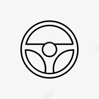 方向盘汽车实用图标图标