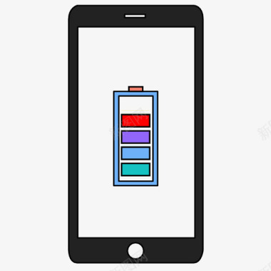 电瓶车充电移动充电电池电量不足充电图标图标