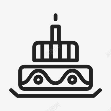 千层糕点圣诞蛋糕生日生日蛋糕图标图标