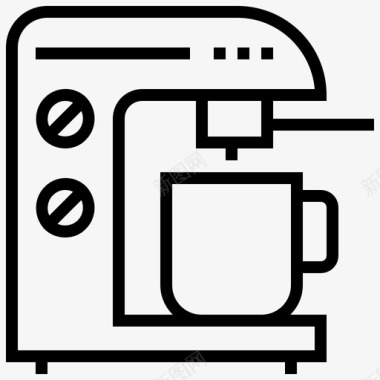 意式浓缩咖啡机浓缩咖啡机blcak图标图标