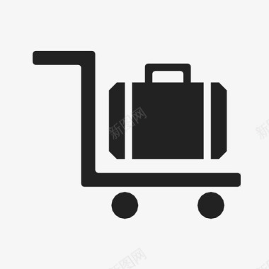 行李车机场行李箱图标图标