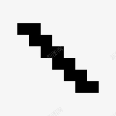 楼梯像素楼梯简单楼梯图标图标
