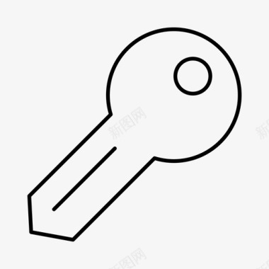 钥匙房门钥匙打开图标图标