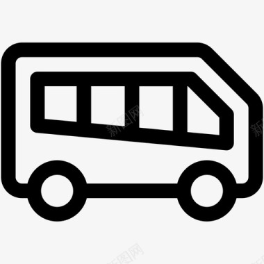 旅游小镇旅游巴士公共巴士公共交通图标图标