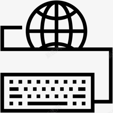 地球键盘键盘空格键插头图标图标