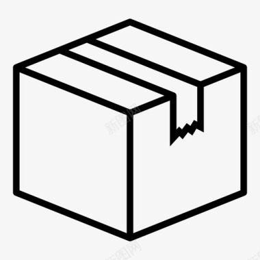 包装箱包装箱子纸箱图标图标